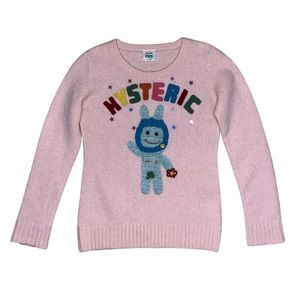 Hysteric glamour space bunny pink sweater